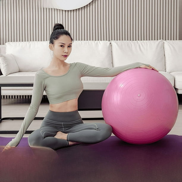 Pelota de yoga a prueba de explosiones de PVC espesada, pelota de fitness para niños, mujeres embarazadas, pelota de masaje, juego de pelota de fitness para el hogar y el bebé