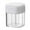 White, variant on YOTQUSKI Sugar Jar with Spoon, Compartment Seasoning Jar, Four-Grid Clearly Classified Container, Suitable for Dining Table, Kitchen, Restaurant