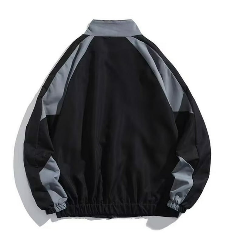 Awdenio Vintage Jackets Hip Hop Style Patchwork Windbreak Unisex