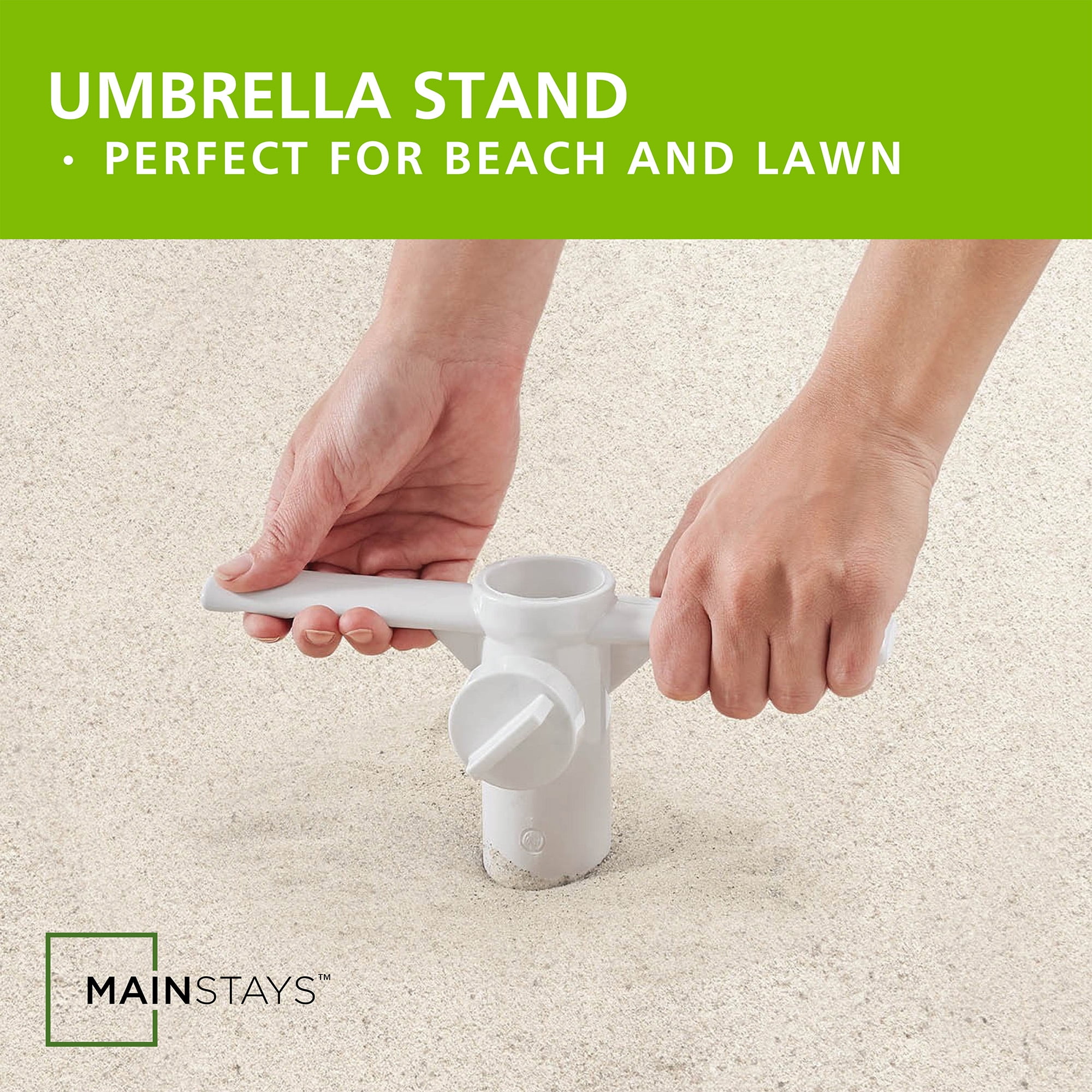 Mainstays 15.4'' Size White Multi-Purpose Resin Screw-in Sand Anchor