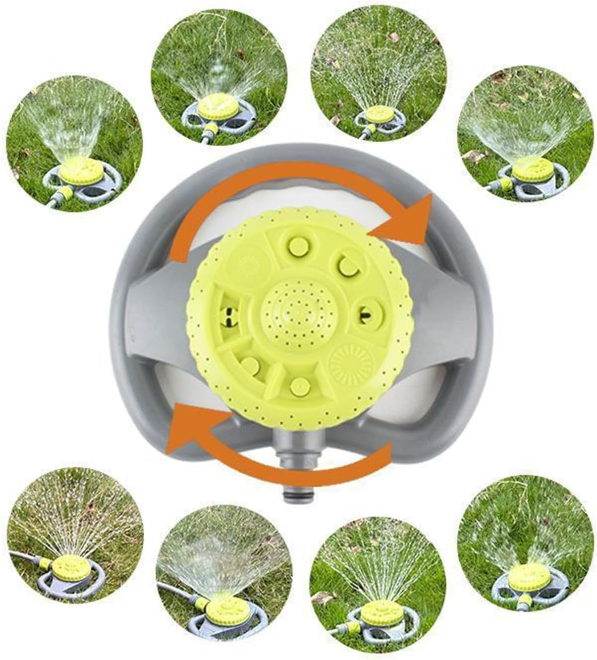 Sprinklers for Yard,8-Mode 360 Rotating Irrigation System | Water-Saving Lawn Sprinklers for Yard - for Patio Farm Plants Flower Vegetable Landscape Watering Gardening