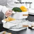 thumbnail image 4 of Washing Basket High Capacity Grid Design BPA-Free Draining Washing Tool Fruits Vegetable Drain Basket Kitchen Accessory, 4 of 12