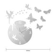 thumbnail image 2 of DIY Wall Hanging Clock Decal Murals 3D Patterns Wallpaper StickerAcrylic Digital Mirror Wall Sticker Wall Clock-Silver, 2 of 8