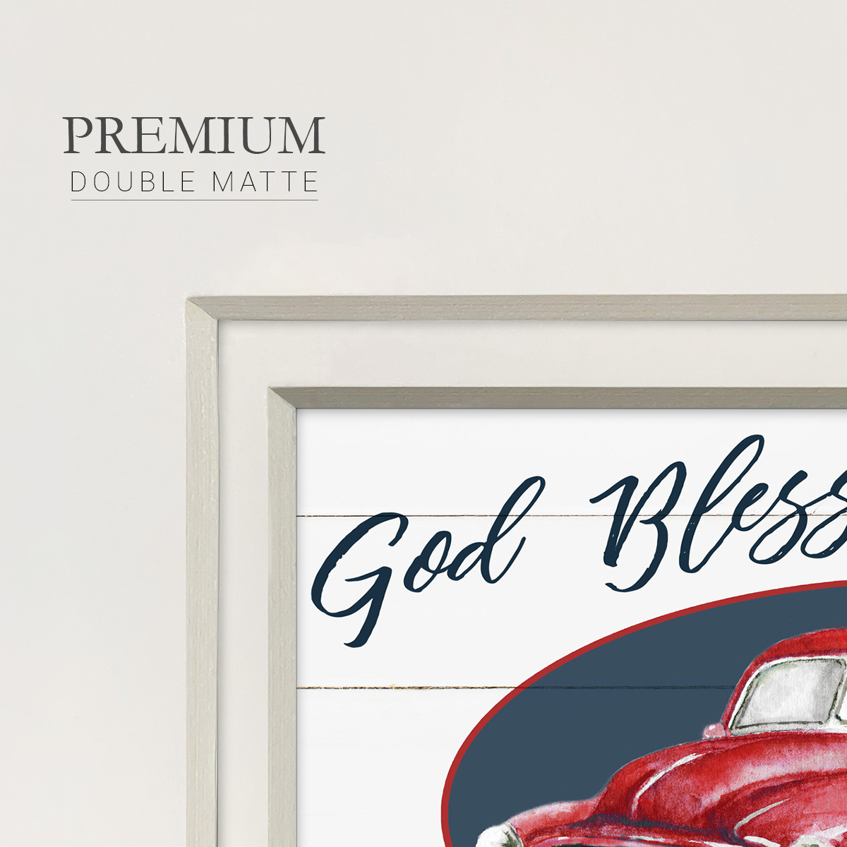 God Bless TruckPremium Framed Print