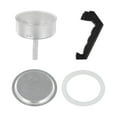 thumbnail image 3 of Espresso Coffee Moka Pot Replacement Parts Handle,Gasket Seal,Funnel,Filter, 3 of 9