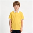 thumbnail image 5 of Boys Short Sleeve Polo Shirts Kids Casual V Neck Color Block Uniform Shirt 11-12 Years Kids Clothing, 5 of 6