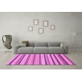 thumbnail image 3 of Ahgly Company Indoor Square Abstract Purple Modern Area Rugs, 6' Square, 3 of 4