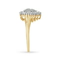 thumbnail image 5 of 10K Yellow Gold 1/2ct. TDW Diamond Cluster Ring (J-K,I1-I2), 5 of 8