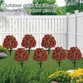 thumbnail image 7 of Artificial Flowers for Outdoors, Faux Outdoor Plants Fake Plants Topiary Balls Artificial Outdoor Set of 2 with Ground Spike for Home Front Porch Patio Garden Decor, Purple Pink, 7 of 7