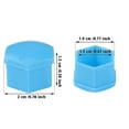 thumbnail image 2 of 20Pcs Wheel Lug Nut Cover, 17mm/0.67" Flexible Lug Bolt Caps, Inner Hex Bolt Dust Cap with Clip, 2 of 8