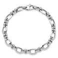 thumbnail image 4 of 14k White Gold Bracelet Fancy 9 mm 7.5 in Polished, 4 of 5