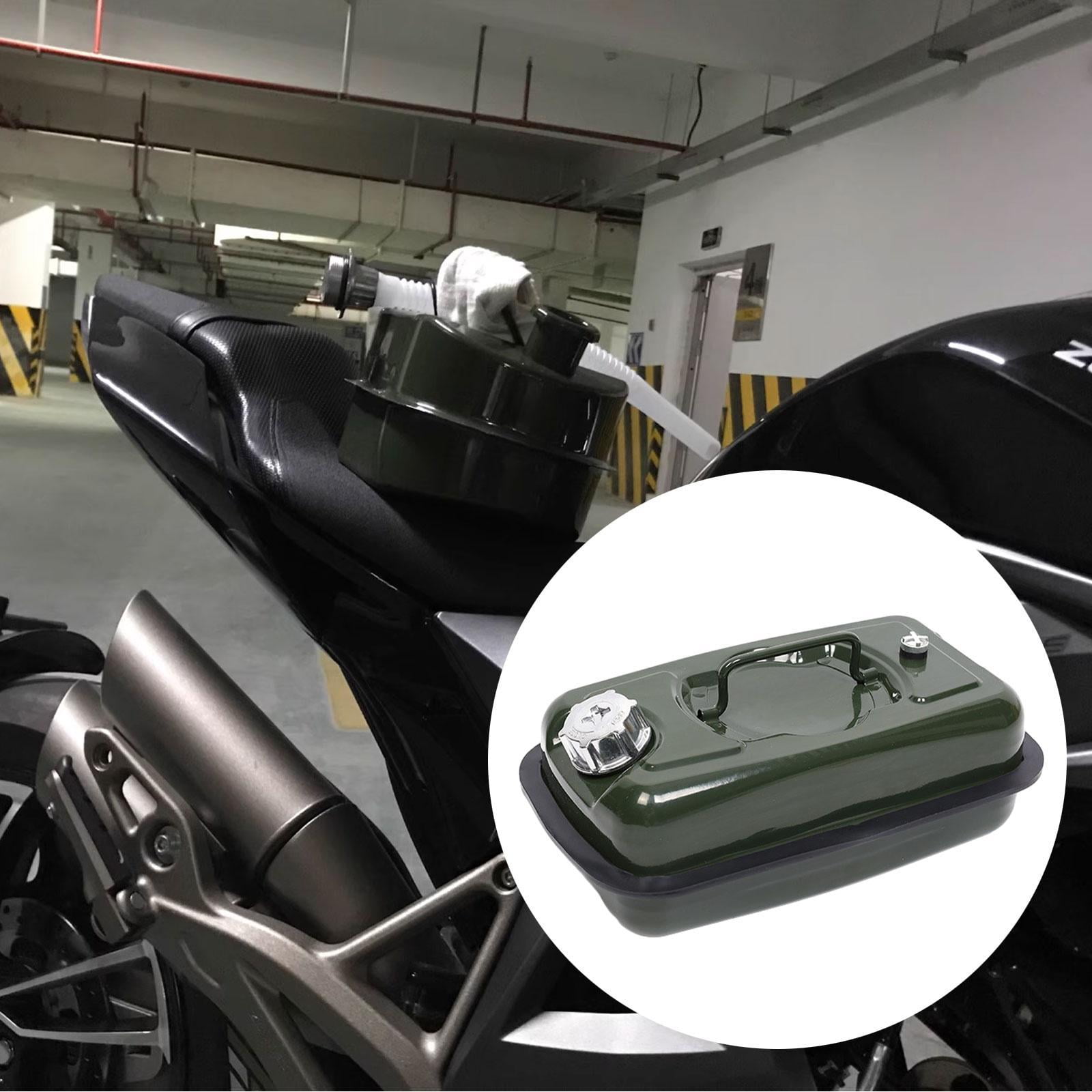 Wzmzjy Motorcycle Seat Fuel Can Tank Multipurpose Liquid Storage Canister for Emergency 3L Aluminum Lid