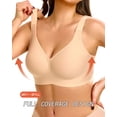 thumbnail image 3 of Finetoo Womens Wireless Jelly Bra Plus Size Supportive Seamless Bras Full Coverage Push Up Comfortable No Underwire Tshirt Bralette, 3 of 6