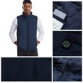 thumbnail image 4 of Chaleco térmico eléctrico para hombre a la moda, chaleco térmico acolchado cálido, 4 of 7