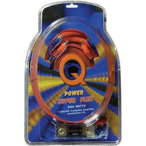 Q Power Super Flex 8-Gauge 2000-Watt Amplifier Wiring Amp Kit 8GAMPKIT-SFLEX 