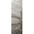 thumbnail image 2 of Anonymous 13x32 White Modern Wood Framed Museum Art Print Titled - Bridge in the Mist II, 2 of 4