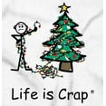 thumbnail image 2 of Life is Crap Christmas Lights Fail Plus Size Crewneck Graphic Tee Shirt Brisco Brands 3X, 2 of 5