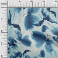thumbnail image 2 of oneOone Viscose Chiffon Blue Fabric Abstract-Blurred Floral Pattern Craft Projects Decor Fabric Printed By The Yard 42 Inch Wide, 2 of 4