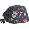 thumbnail image 1 of Nurse Scrub Caps Adjustable Bouffant Cotton Hats Working Cap Sweatband, 1 of 2