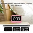 thumbnail image 3 of AFK Alarm Clock with Bluetooth Speaker for Bedroom,Loud Digital Clock for Heavy Sleepers Adults, Pink, 3 of 6