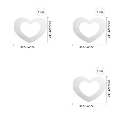 

3Pcs Heart Shape Cake Mold Cake Decorating Shape Cake Mould Cake Maker Pet Plastic Mound Home Bakery Baking Tool