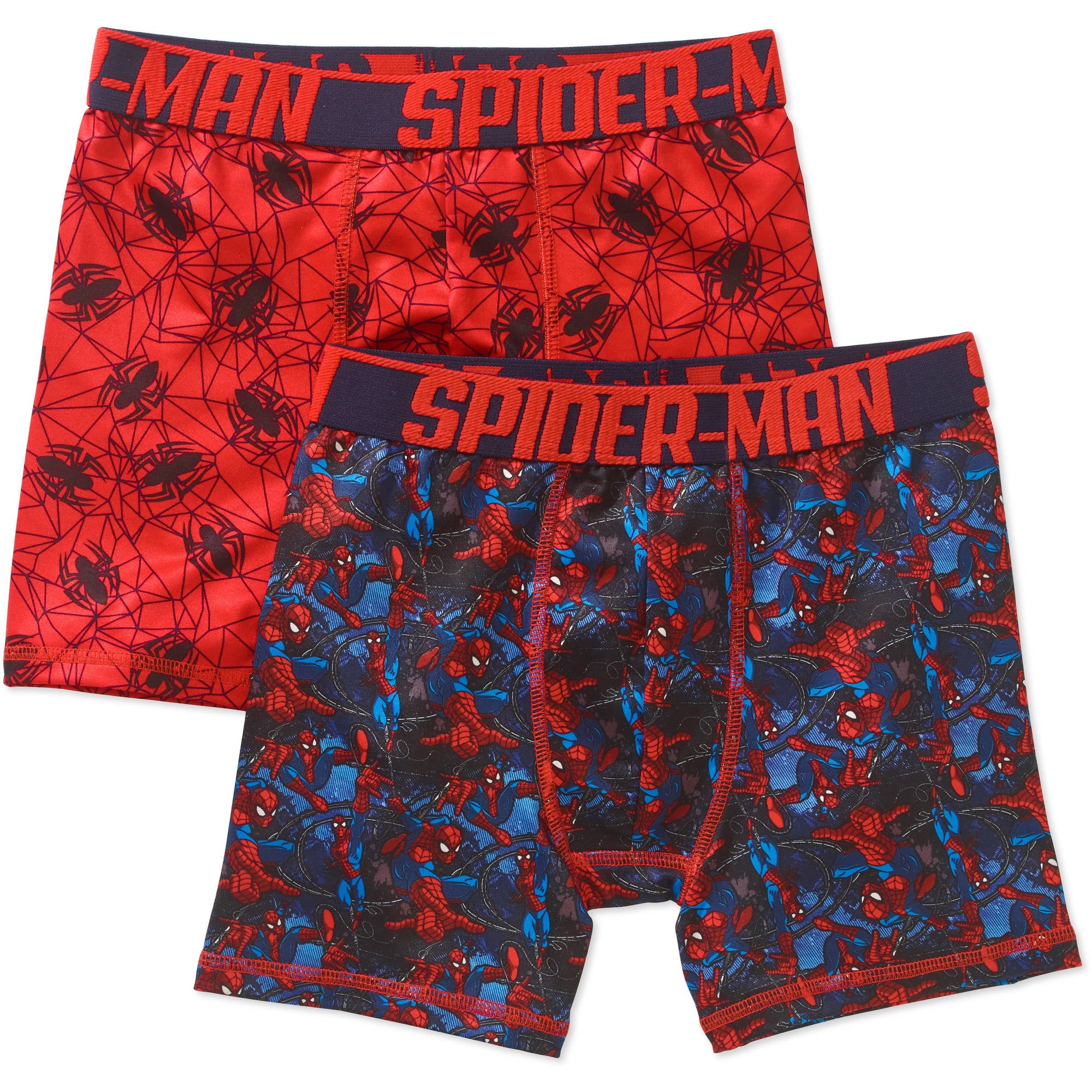 Spider-Man, Boys Underwear, 2 Pack Boxer Briefs (Little Boys & Big Boys