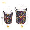 thumbnail image 2 of Lsque Rock Music pattern Laundry Hamper Basket, Tall Woven Rope Hamper Basket for Clothes, Lightweight Storage Basket, Collapsible Waterproof-Medium, 2 of 8