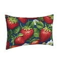 thumbnail image 2 of Balery Strawberry2 Bedding Queen Pillow Cases - Envelope Closure - Soft Brushed Microfiber Fabric - Shrinkage and Fade Resistant Pillow Cases-14"x20", 2 of 9