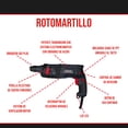 thumbnail image 3 of Kit Taladro Rotomartillo Esmeriladora Accesorios Foreman FO2470, 3 of 10