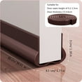 thumbnail image 3 of Soundproof Door Draft Stopper PVC Seal Strips Efficiency Door Bottom Sealing Strips for Noise Reduction & Insulation, 3 of 8