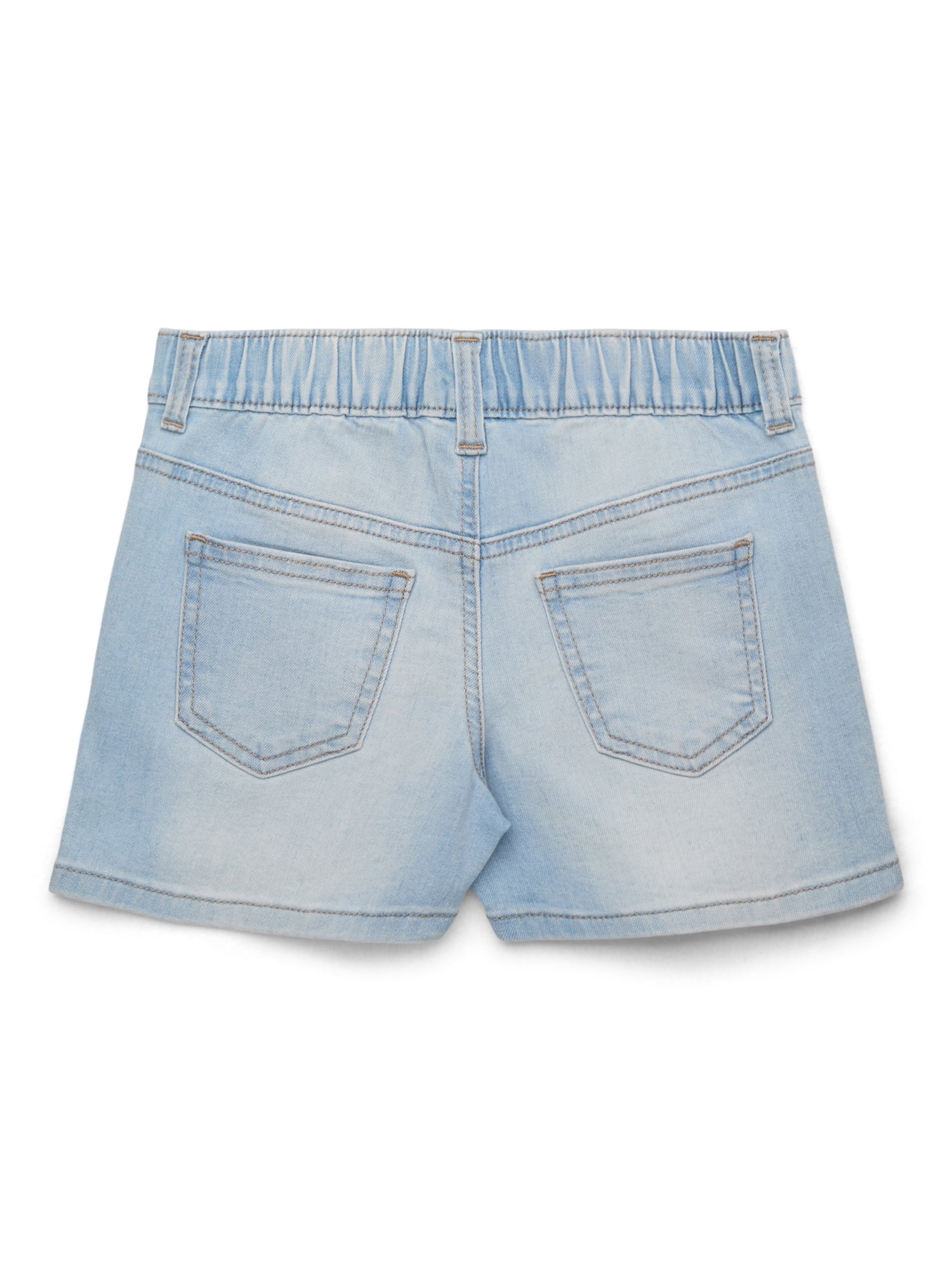 Wonder Nation Girls Denim Short, Sizes 4-18 & Plus