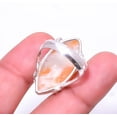 thumbnail image 2 of Yellow Calcite -Peru Solitaire Gemstone Handmade 925 Sterling Silver Ring s.8, Orange Yellow Calcite Ring R_8024_295_70, 2 of 2