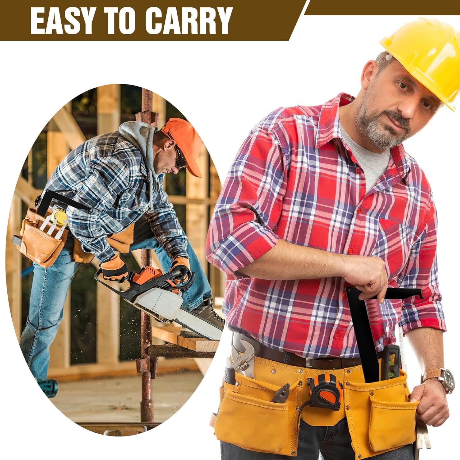 Multi-Purpose Firefighting Tool Set - Made of Spring Steel, Suitable for Firefighters, EMS - Upgraded L-Shape Design for Ruggedness and Durability, with Holes at the Top for Easy Hanging