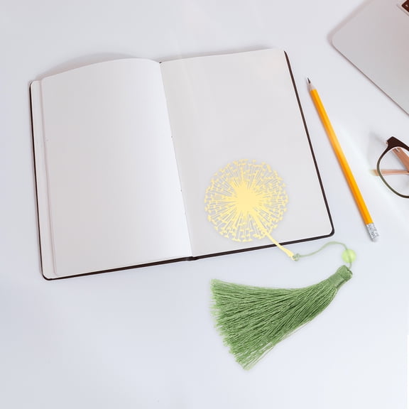 STOBOK Metal Dandelion Bookmark Hollow Pendant Decorative Page Marker for Teens Adults Teachers Unique Reading Accessory