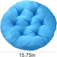 thumbnail image 5 of Tianherq 2 Pack Round Floor Pillows for Adults, Seat Cushions for Office Chair Pads Garden Patio Furniture Desk Stool Pad 15.7in, Blue, 5 of 6