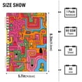 thumbnail image 2 of FORMRS 1-Subject Spiral Notebook 8" x 5" College Ruled 60 Refillable Sheet A5 Hard Cover, 2 Pack, Art City, 2 of 7