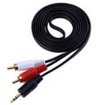 thumbnail image 1 of FLhrweasw Cable Audio Y Video 2RCA 3 5 Mm Cable Adaptador Universal para DVD Audio (1 5 M), 1 of 9