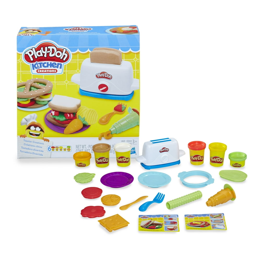 PlayDoh Kitchen Creations Toaster Creations Play Set, 6 Cans (10 oz