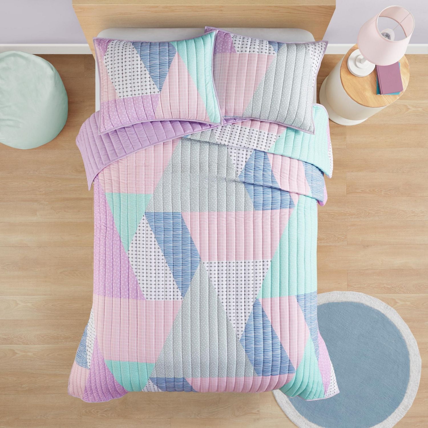 Mainstays Kids River 3 Piece Quilt Set Twin/Double