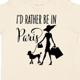 thumbnail image 4 of Inktastic I'd Rather Be in Paris- Shopping and Travel Girls Toddler T-Shirt, 4 of 5