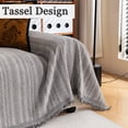 thumbnail image 3 of Jessy Home Sofa Cover Slipcover Couch Cover Protector Durable Multi-Function Furniture Cover for Dogs Cats Home Decor 71"x 134"Light Gray, 3 of 8