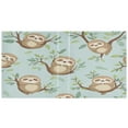 thumbnail image 2 of WOBOGO Cute Sloth Sitting on Tree Pattern File Folders Extra Large Capacity to Hold 200 Sheets of Documents Hard Shell Ring Binder for School Home Office, 2 of 10