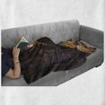thumbnail image 6 of Fantasy Soft Flannel Fleece Throw Blanket, Underground Tunnel of the Mine Shaft Smokey Dark Rocky Abandoned Mysterious, Cozy Plush for Indoor and Outdoor Use, 50" x 70", Orange Purple, by Ambesonne, 6 of 6