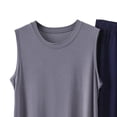 thumbnail image 5 of BaoFuBaoMei Pajamas for Men 2 Piece Set Big and Tall Crew Neck Lounge Sets Tank Top and Shorts Sleepwear Sets Comfy Soft Loungewear with Pockets, 5 of 5