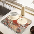 thumbnail image 6 of Ryvnso Cardinal Winter Dish Drying Mat for Kitchen Countertop 18x24 Large Dish Pad Drainer Rack Dish Sink Mats, 6 of 7