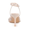 thumbnail image 3 of Journee Womens Naommi Open Toe Mid Stiletto Sandals, 3 of 9