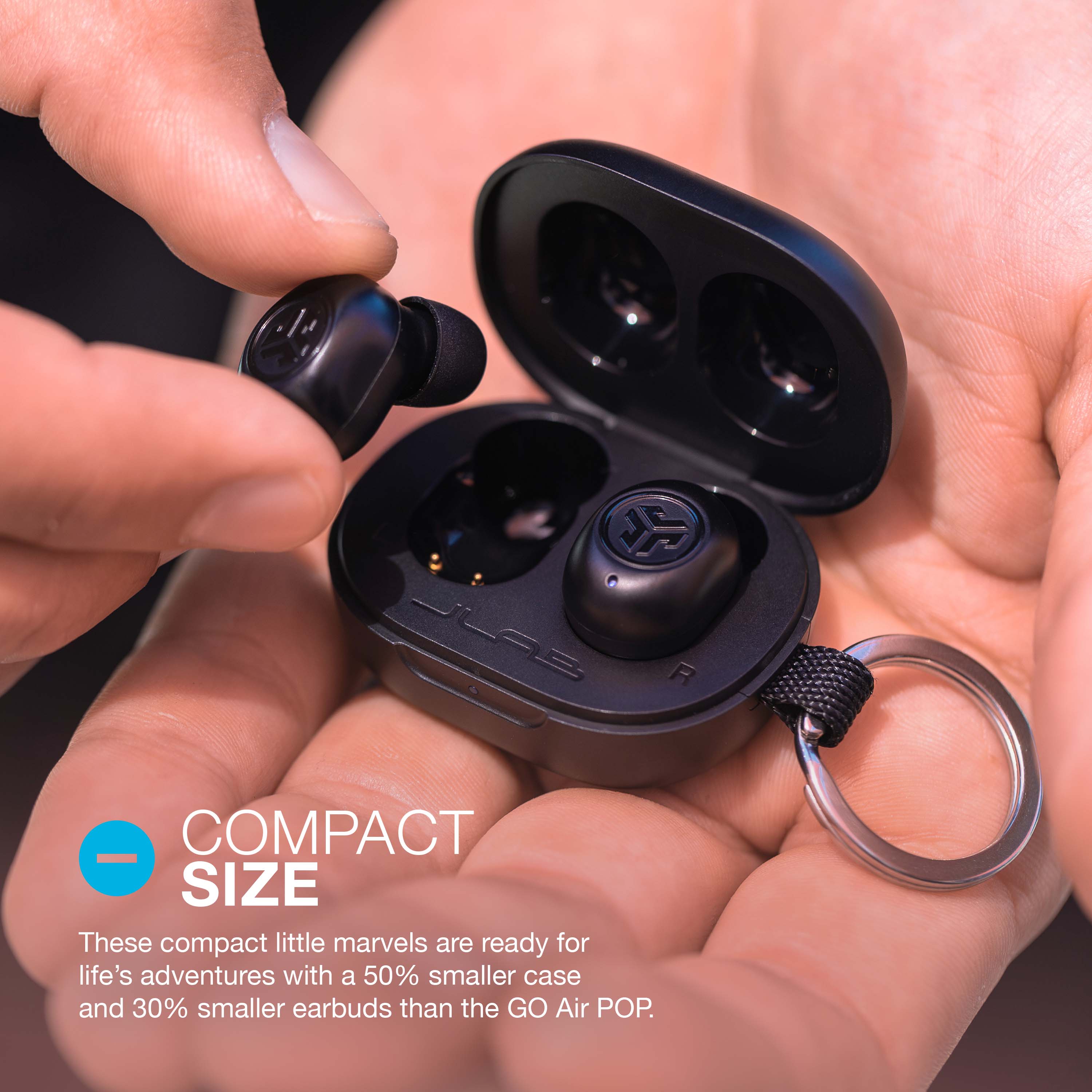 JLab JBuds Mini True Wireless Earbuds, Black photo 5