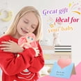 thumbnail image 4 of Athoinsu Sirena Princesa Animal De Peluche Mimoso Suave Abrazando Peluche Muñeca Cumpleaños Día Del Niño Navidad Para Niños Pequeños Niñas Rosa 15.5'', 4 of 5