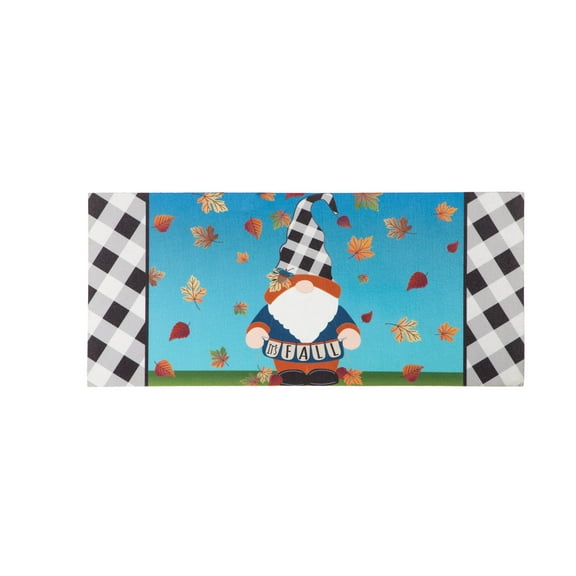 Evergreen Fall Gnome Sassafras Indoor Outdoor Switch Doormat 1'10"x10" Multicolored