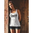 thumbnail image 2 of Crowley Cursive  Tank Women -Image by Shutterstock, Female Large, 2 of 4